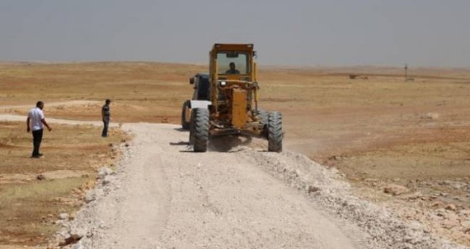 80 kilometre uzaklıkta yol çalışması
